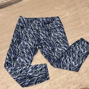 Under Armour Blue and White Patterned Leggings